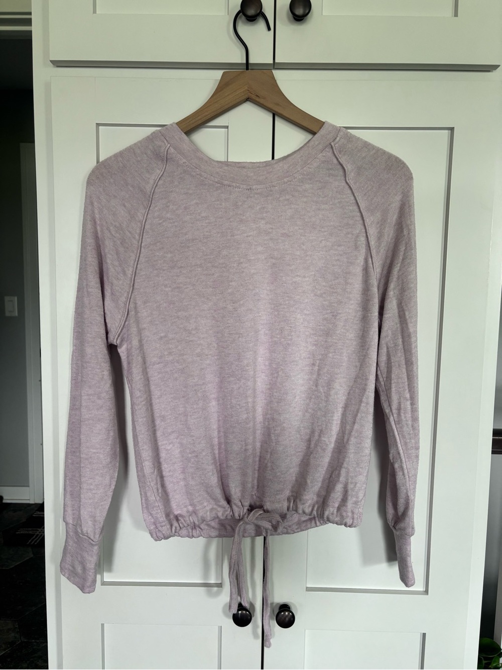 UGG Lavender Drawstring Hem Long-Sleeve Sweatshirt